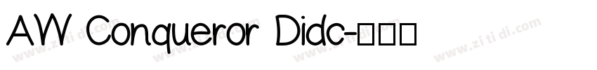 AW Conqueror Didc字体转换